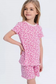Пижама для девочки с шортами Vulpes 1015SS24 Familiy
