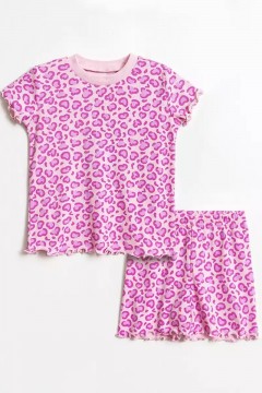 Пижама для девочки с шортами Vulpes 1015SS24 Familiy(фото3)