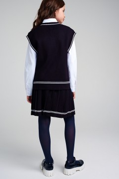 Удобный школьный комплект жилет и юбка для девочки 22327204 Play Today(фото3)